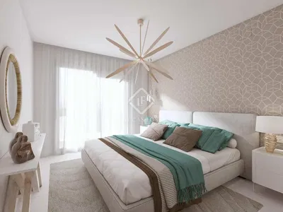 Camera da letto; luce naturale, stile moderno