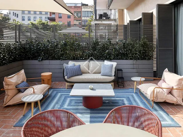 Terrasse; blick, moderner stil