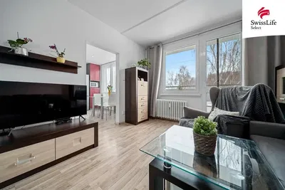 Wohnzimmer; holzboden, tageslicht, moderner stil