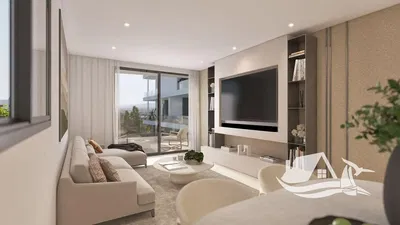 Σαλόνι; ξύλινο πάτωμα, φυσικό φως, μοντέρνο στυλ, ψηλά ταβάνια