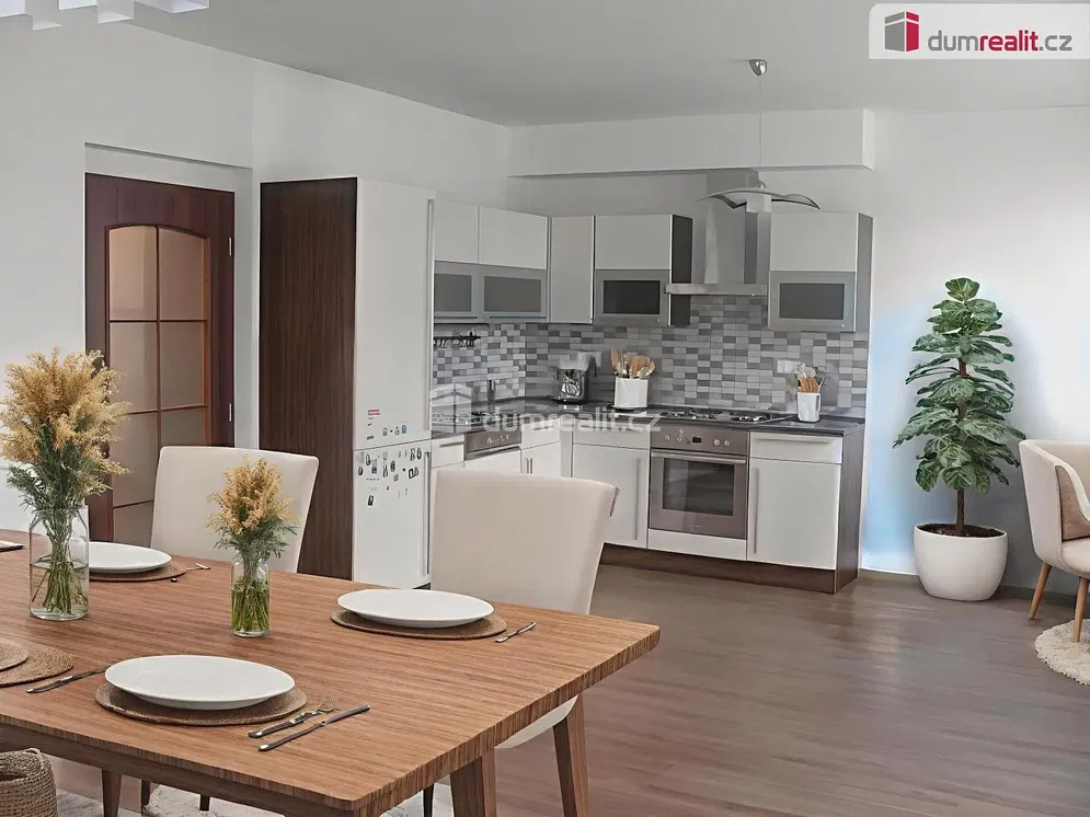 Cocina; electrodomésticos, suelo de madera, luz natural, estilo moderno