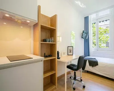 Küche; küchengeräte, holzboden, tageslicht, moderner stil