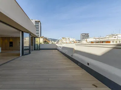Kitchen; kitchen appliances, wood floor, natural light, modern style