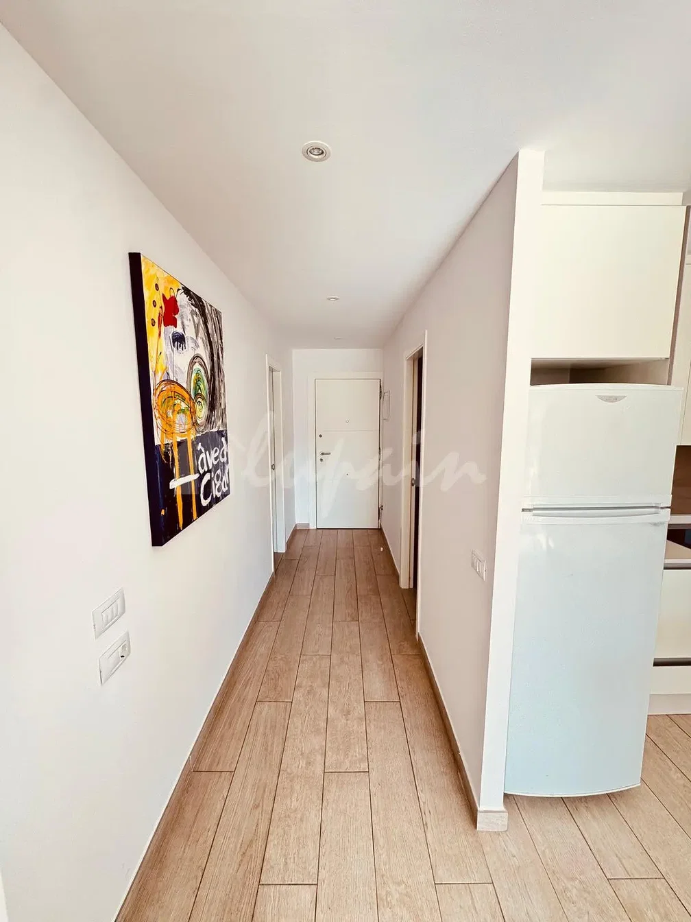 Mutfak; mutfak aletleri, ahşap zemin, doğal ışık, modern stil