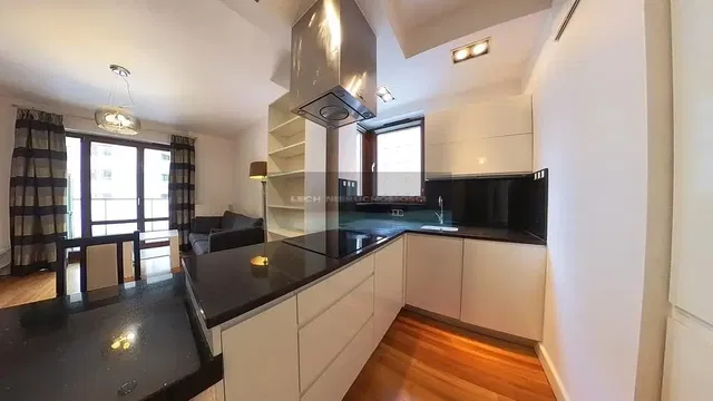 Kuchyně; kuchyňské spotřebiče, dřevěná podlaha, přirozené světlo, moderní styl