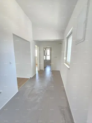 Kuchyně; kuchyňské spotřebiče, dřevěná podlaha, přirozené světlo, moderní styl