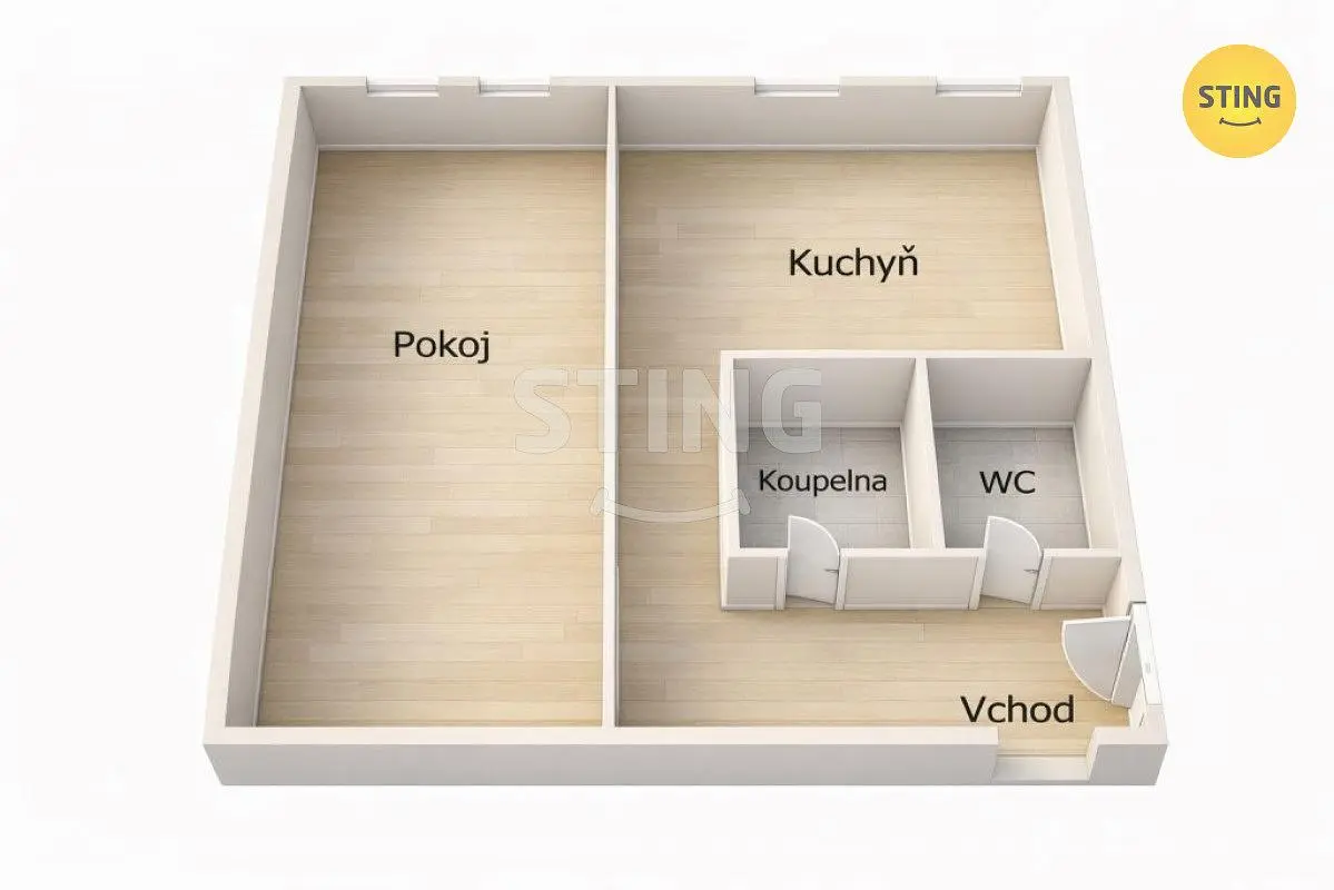 Кухиња; кухињски апарати, дрвени под, природно светло, модерни стил