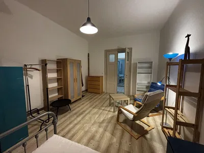 Living room; wood floor, natural light, modern style