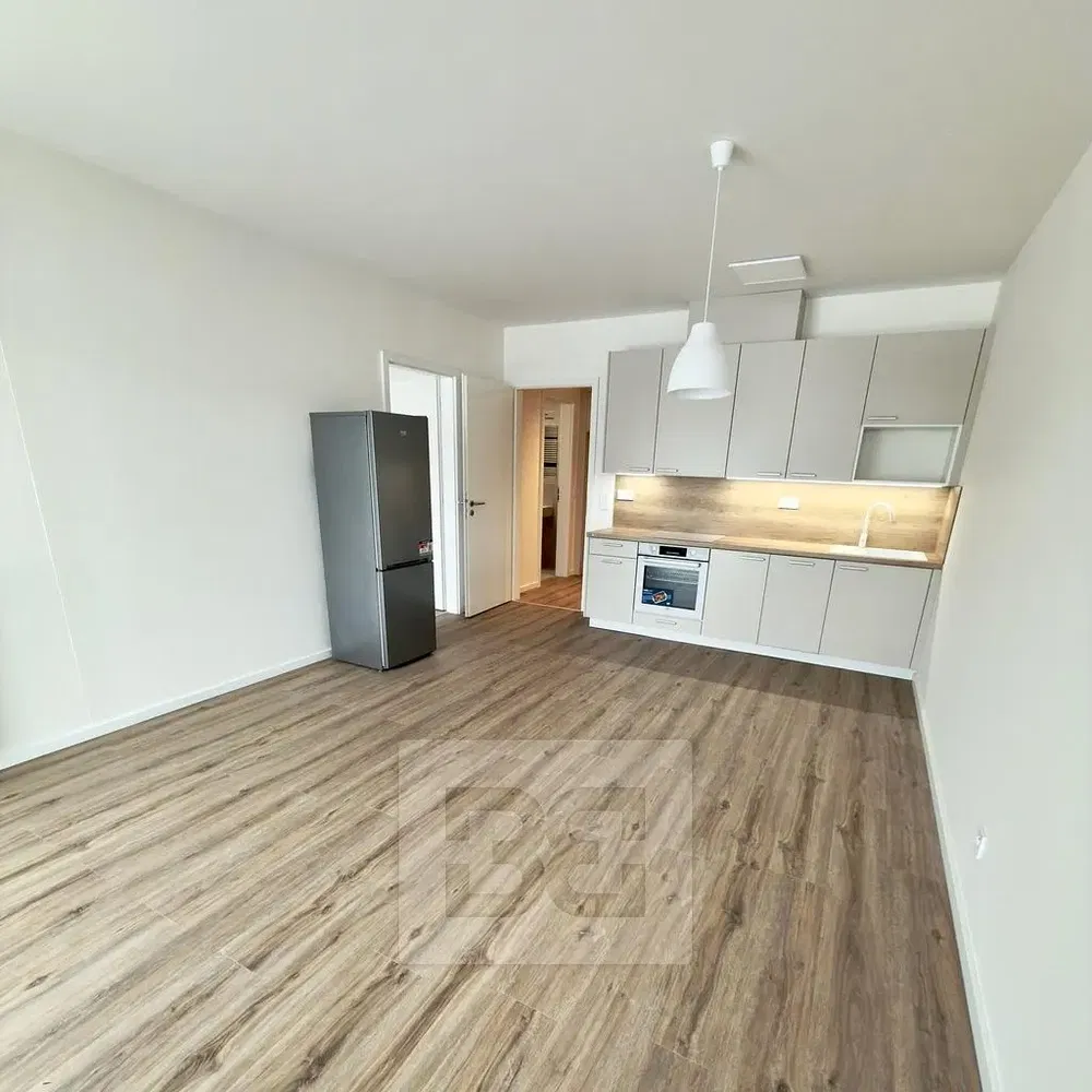 Cozinha; eletrodomésticos, chão de madeira, luz natural, estilo moderno