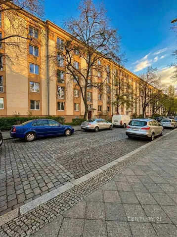 House and surroundings; view