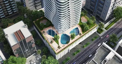 Casa e arredores; vista