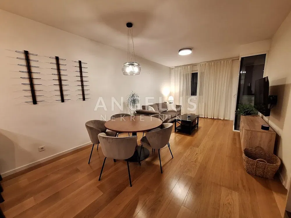 Salon; parquet, lumière naturelle, style moderne