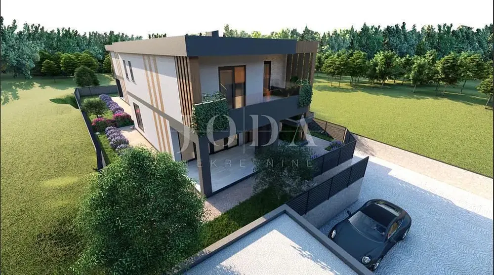 Dům a okolí; výhled