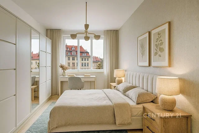 Schlafzimmer; tageslicht, moderner stil