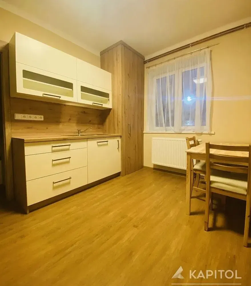 Mutfak; ahşap zemin, modern stil