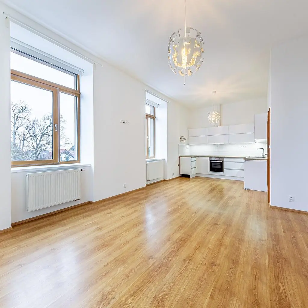 Salon; vue, parquet, lumière naturelle, style moderne, électroménager