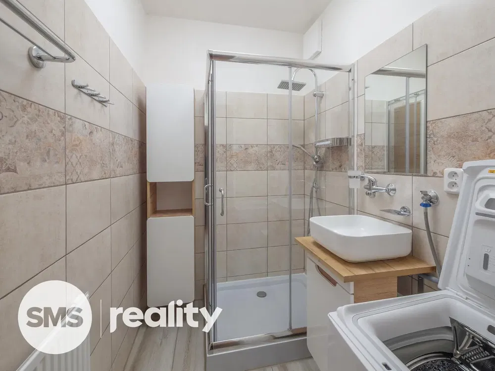 Купатило; плочице, реновиран, природно светло, модерни стил