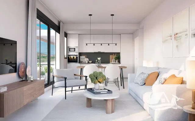 Sala de estar; vista, luz natural, estilo moderno