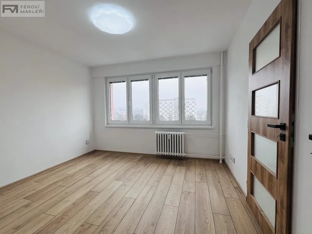 Bedroom; view, wood floor, natural light