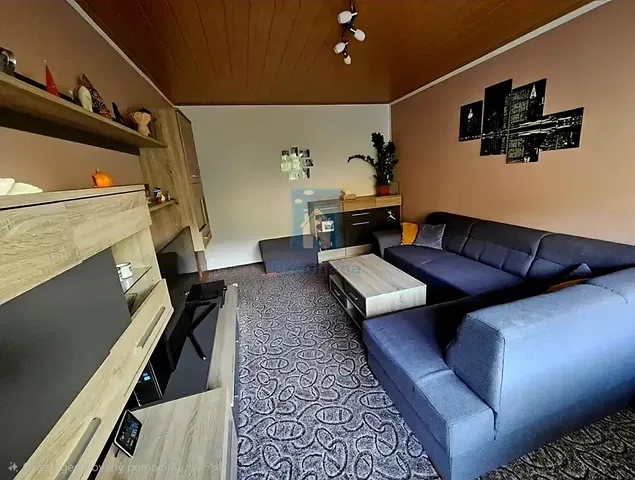 Хол; модерен стил, дървени греди