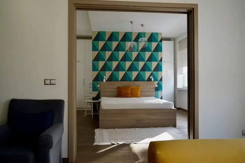 Bedroom; natural light, modern style