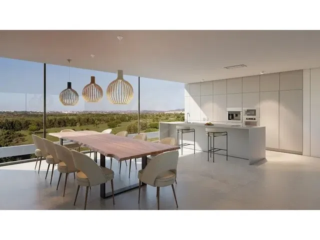 Cozinha; vista, estilo moderno, luz natural