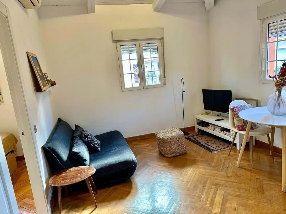 Wohnzimmer; holzboden, tageslicht