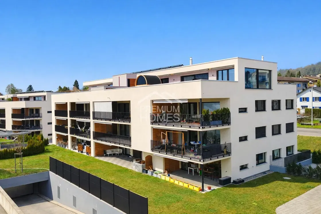 Maison et environs; vue