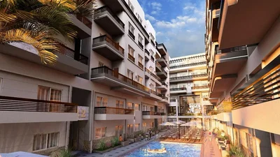 Casa e arredores; vista