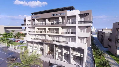 Casa e arredores; vista