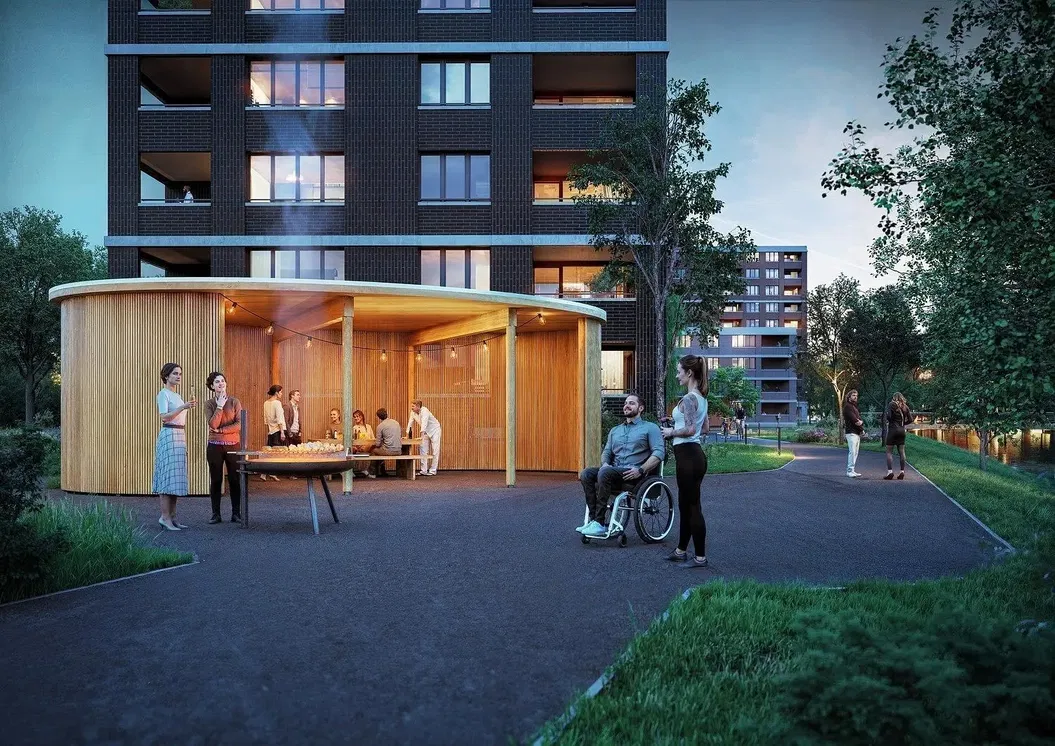 Haus und umgebung; blick, tageslicht