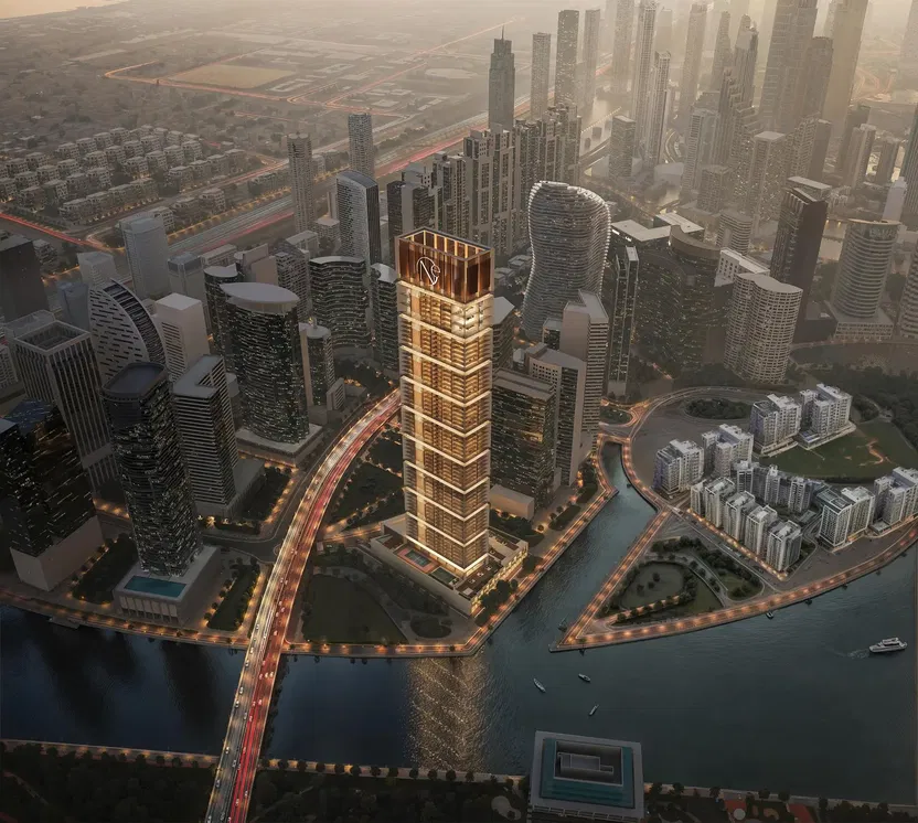 Maison et environs; vue