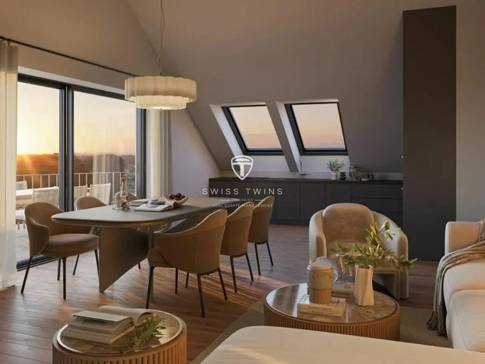 Oturma odası; manzara, modern stil, doğal ışık