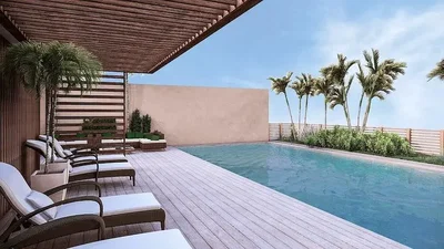 Terrasse; vue, lumière naturelle