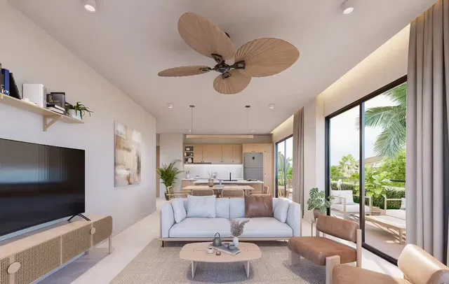 Wohnzimmer; blick, tageslicht, moderner stil