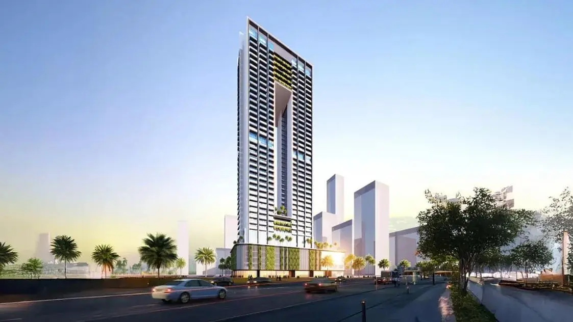 Casa e arredores; vista