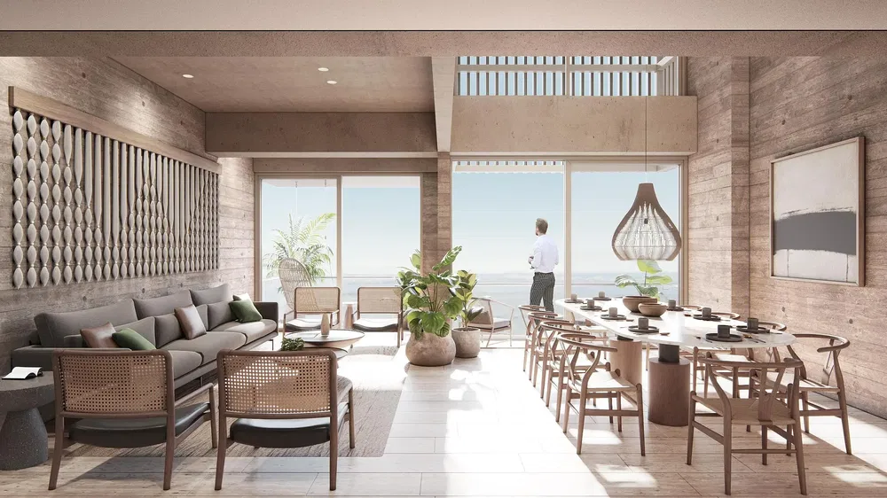 Living room; view, natural light, modern style