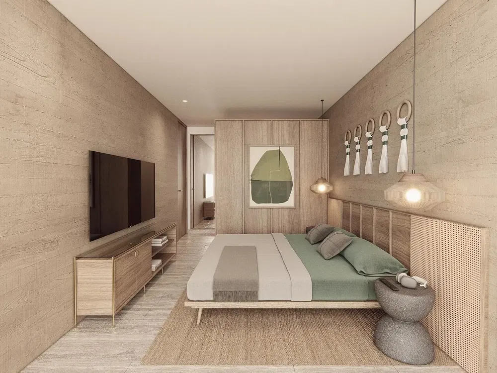 Bedroom; natural light, modern style