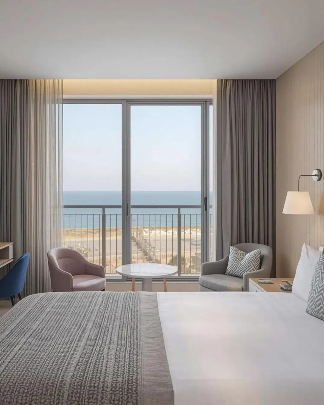 Camera da letto; vista, luce naturale