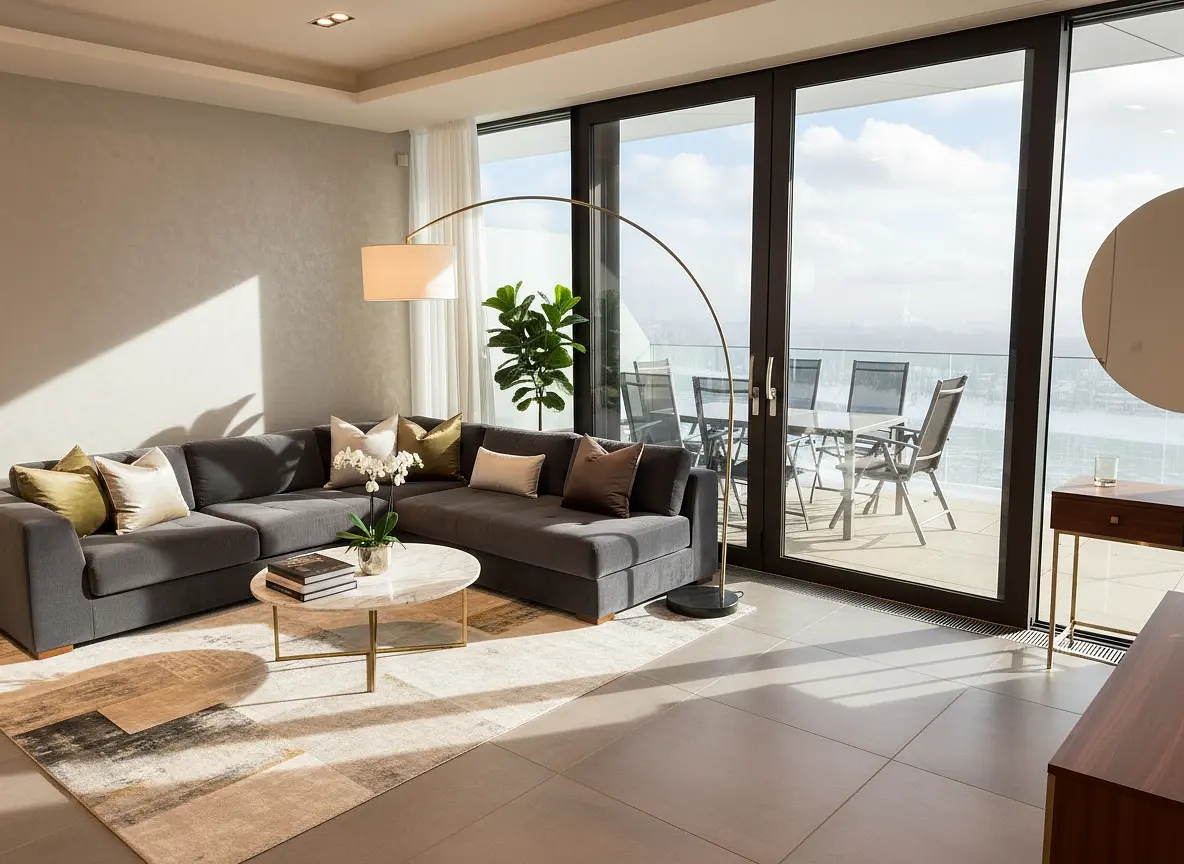 Living room; view, natural light