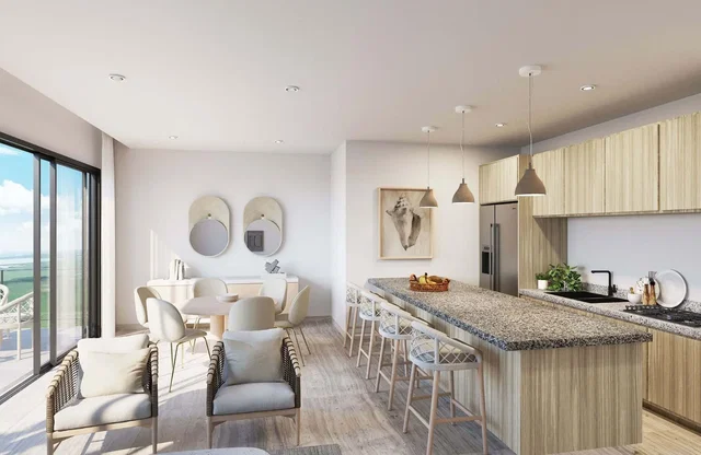 Küche; blick, küchengeräte, tageslicht, moderner stil