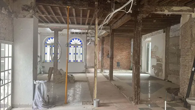 Other; needs renovation, wood beams