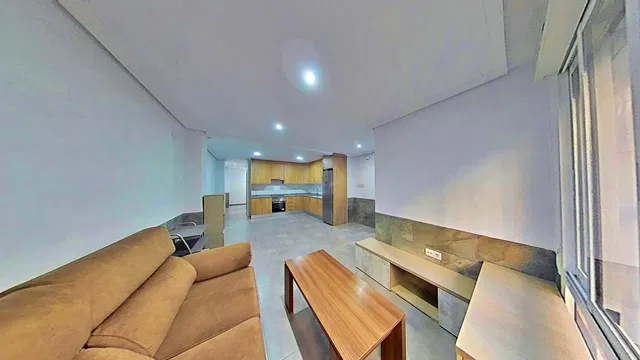 Living room; tile floor, natural light