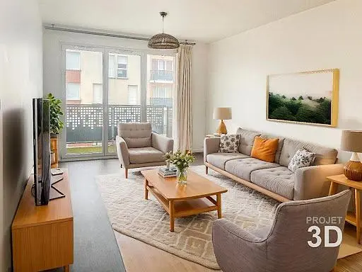 Obývačka; prirodzené svetlo, moderný štýl