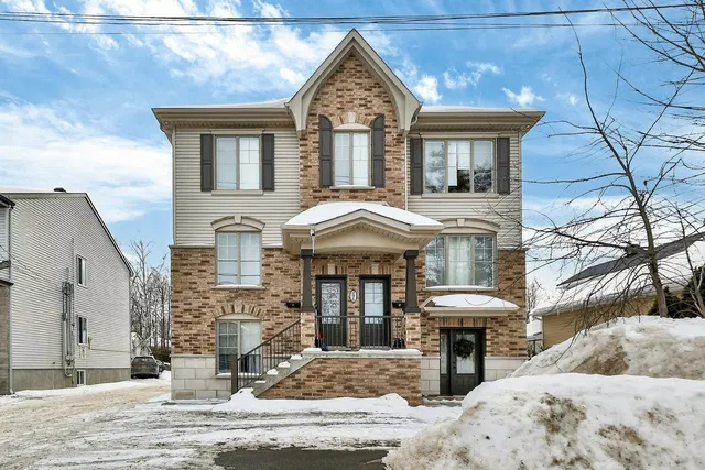 House and surroundings; view