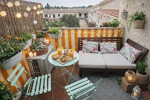 Terrace; natural light, modern style