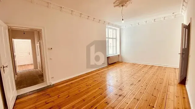 Bedroom; wood floor, natural light