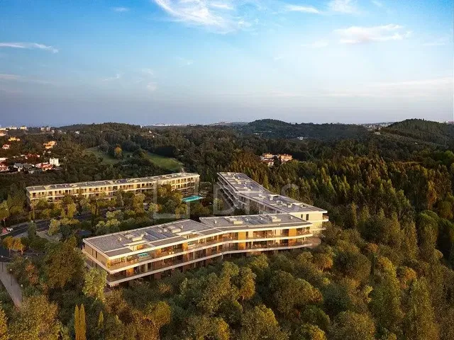 Casa e arredores; vista