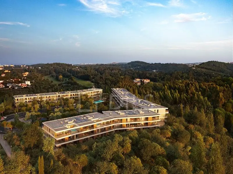 Casa e arredores; vista