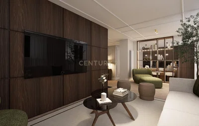 Soggiorno; stile moderno, pavimento in legno, luce naturale
